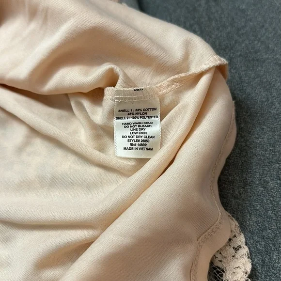 Monteau Peach Color Lace Dress Tank Size L - Picture 6 of 6